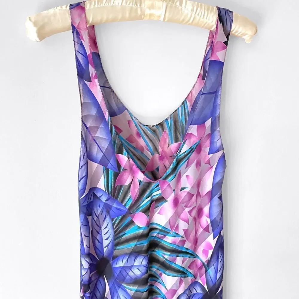 Jayre Tropical Print Nightgown Slip - Picture 6 of 8